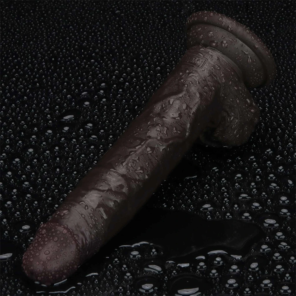 Dildo Lovetoy Sliding Skin Pro II – czarne, 19,5 cm — zdjęcie 13