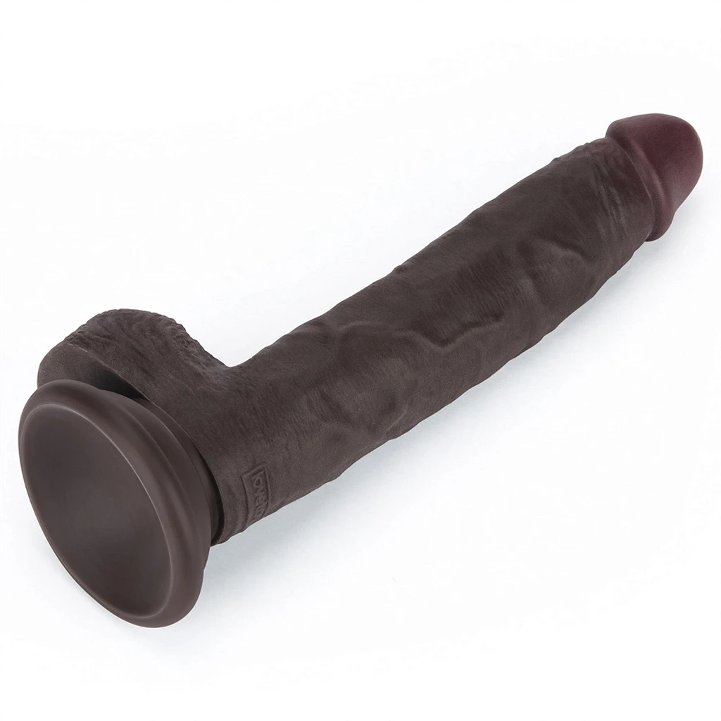 Dildo Lovetoy Sliding Skin Pro II – czarne, 19,5 cm — zdjęcie 8