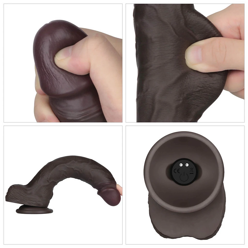 Wibrator realistyczny Lovetoy Sliding Skin Pro II – czarny, 25 cm — zdjęcie 23