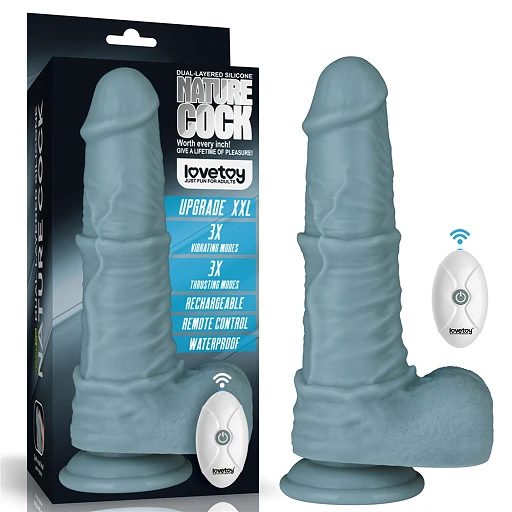 Wibrator realistyczny Lovetoy Nature Cock – ruch posuwisty, 28 cm