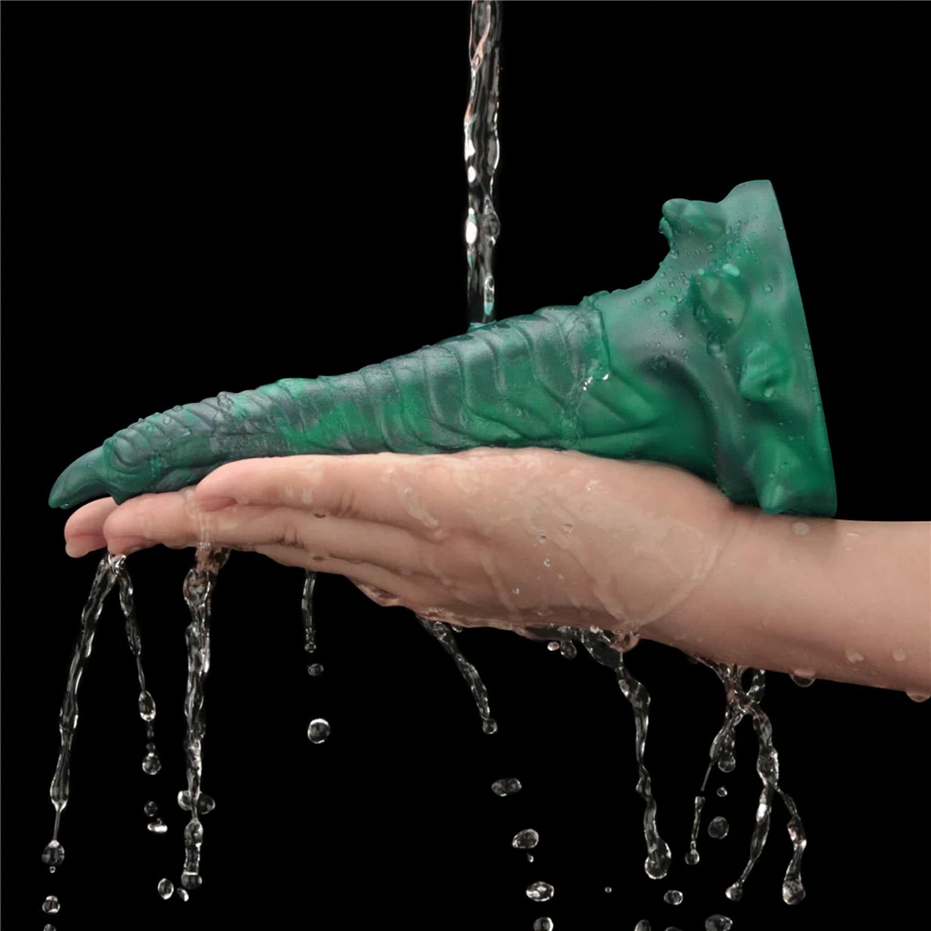 Dildo Savage Charm Double-Claw – silikon, 10 trybów, przyssawka
