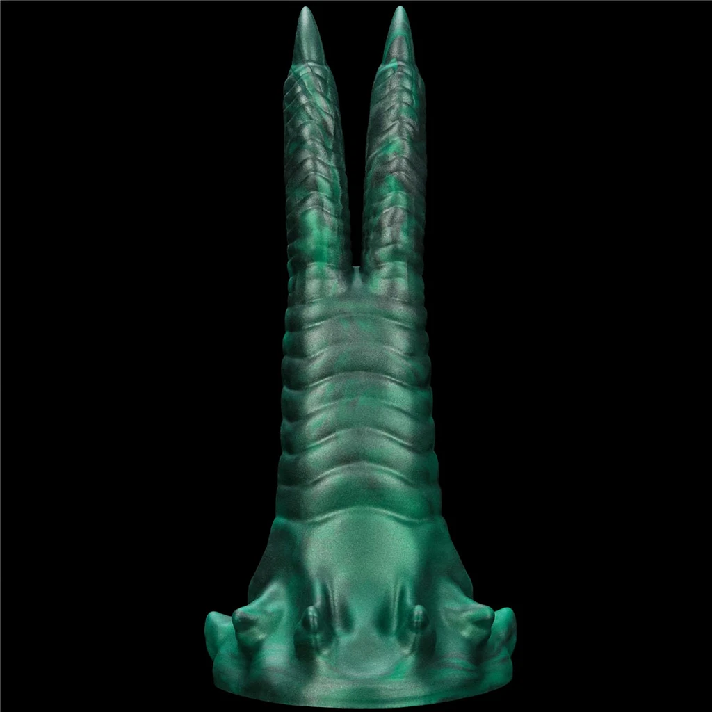 Dildo Savage Charm Double-Claw – silikon, 10 trybów, przyssawka — zdjęcie 11