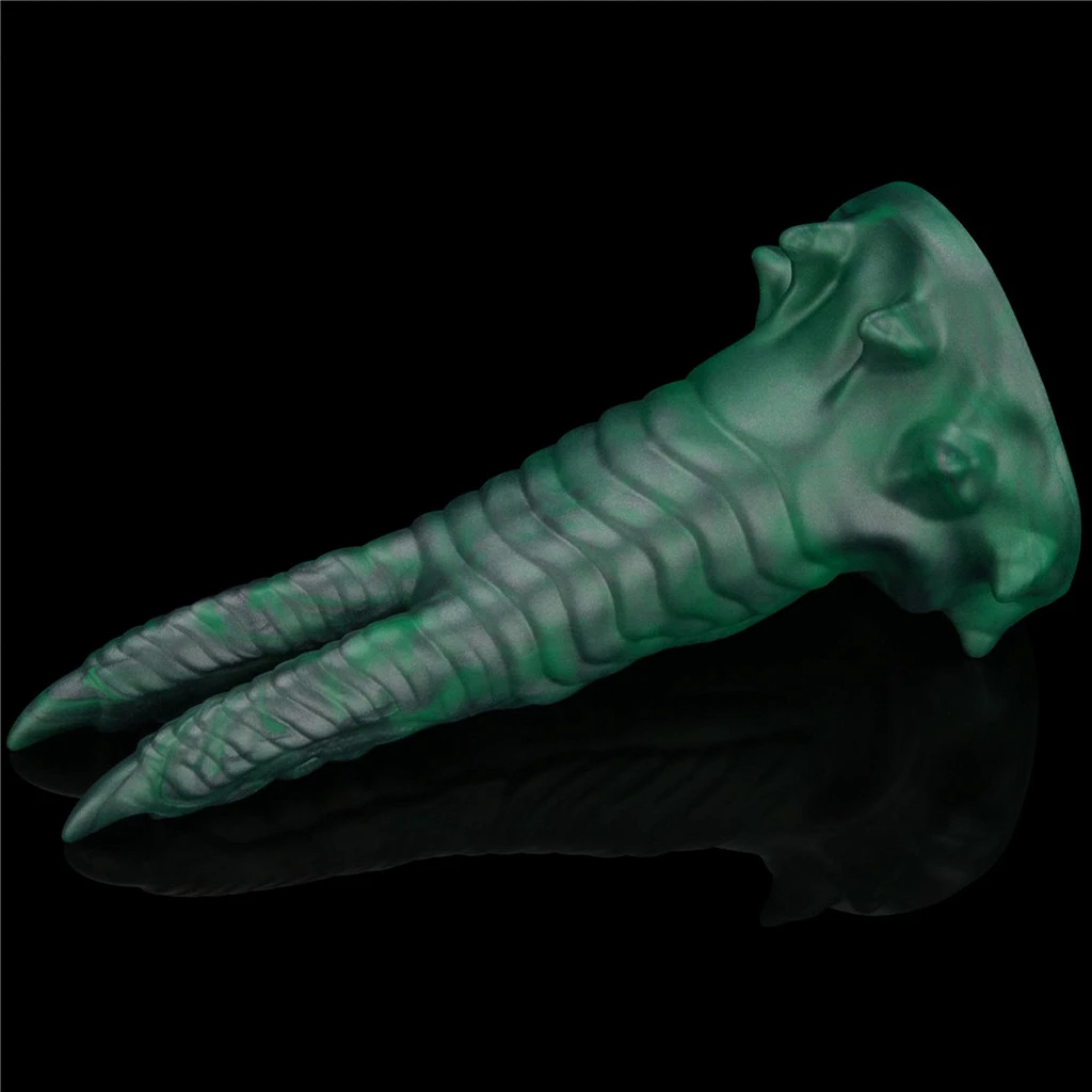 Dildo Savage Charm Double-Claw – silikon, 10 trybów, przyssawka — zdjęcie 7