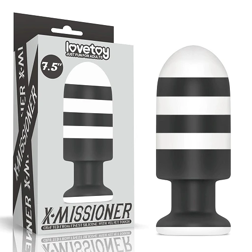 Korek analny X‑Missioner 7.5” XL – silikon, z przyssawką
