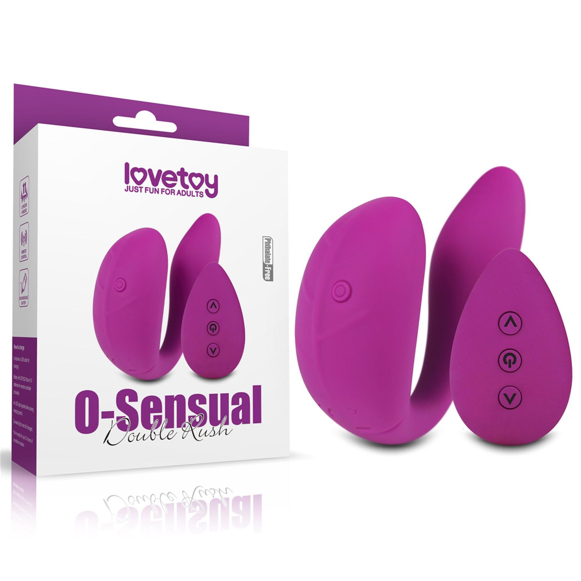 Wibrator dla par Lovetoy O-Sensual Double Rush – pilot, 11 trybów — zdjęcie 5