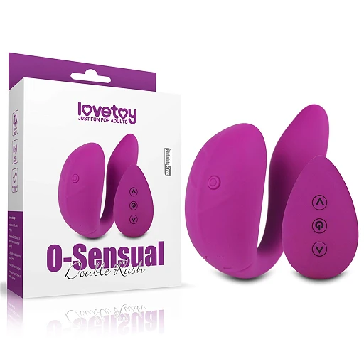 Wibrator dla par Lovetoy O-Sensual Double Rush – pilot, 11 trybów — zdjęcie 5