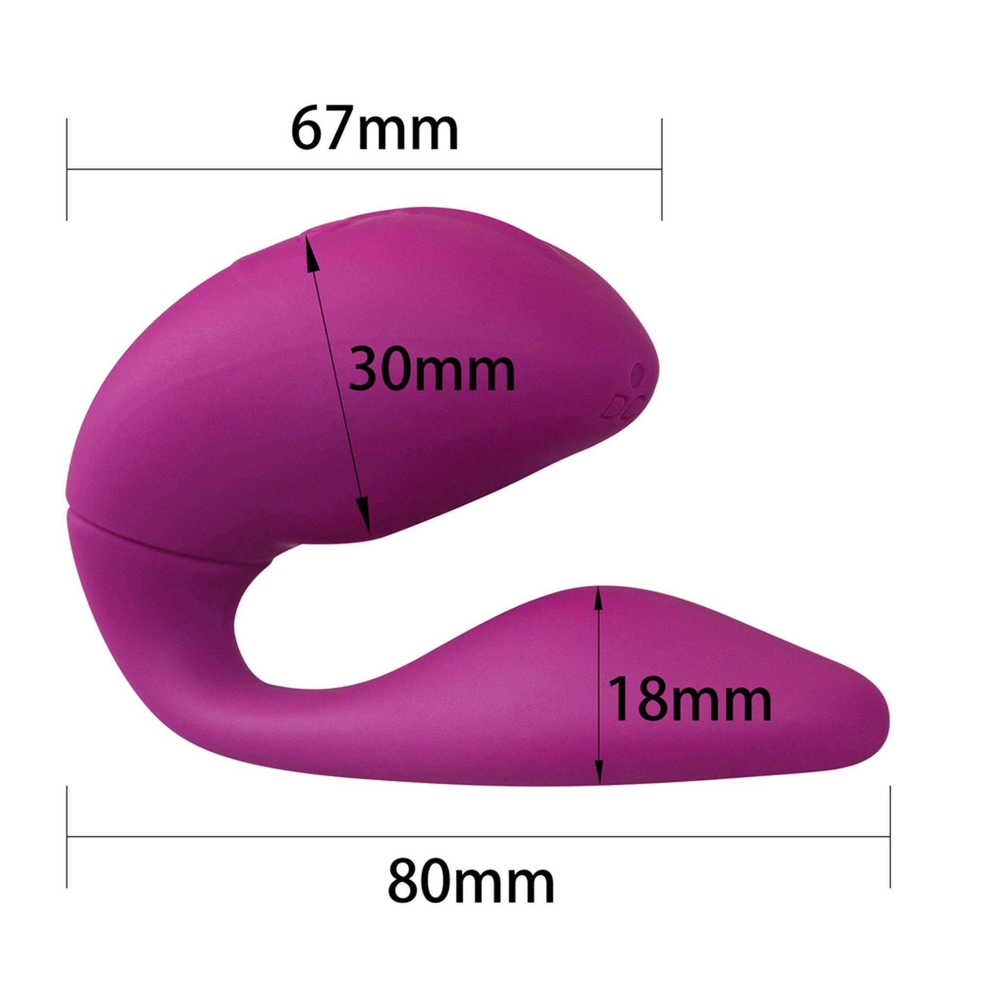 Wibrator dla par Lovetoy O-Sensual Double Rush – pilot, 11 trybów — zdjęcie 3