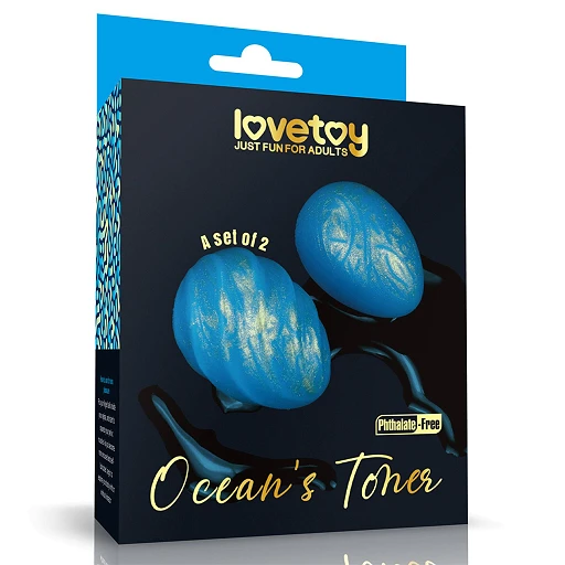 Jajka waginalne Ocean's Toner – 2 szt., gładkie i teksturowane