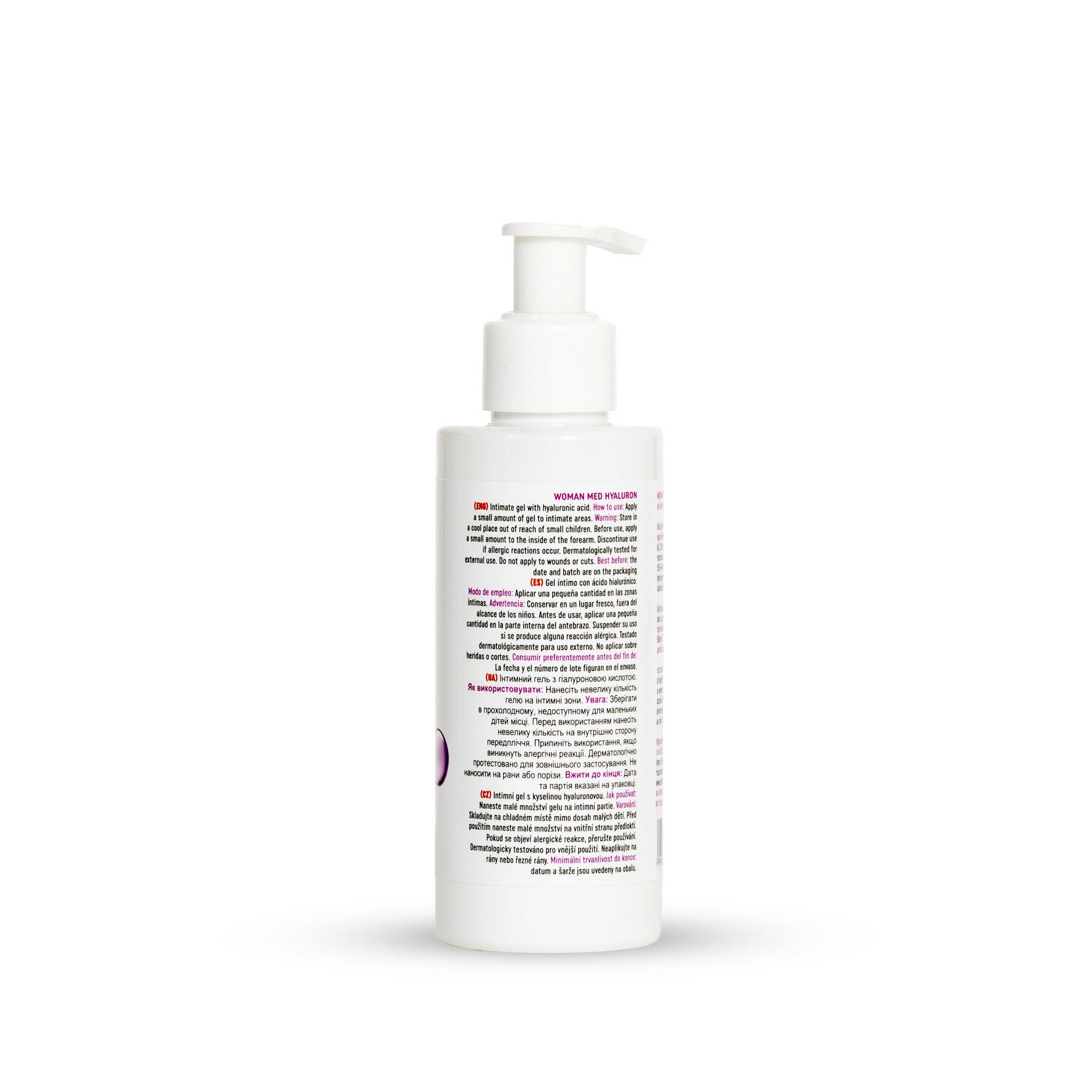Żel intymny Woman Med Hyaluron - kwas hialuronowy, 150 ml — zdjęcie 8