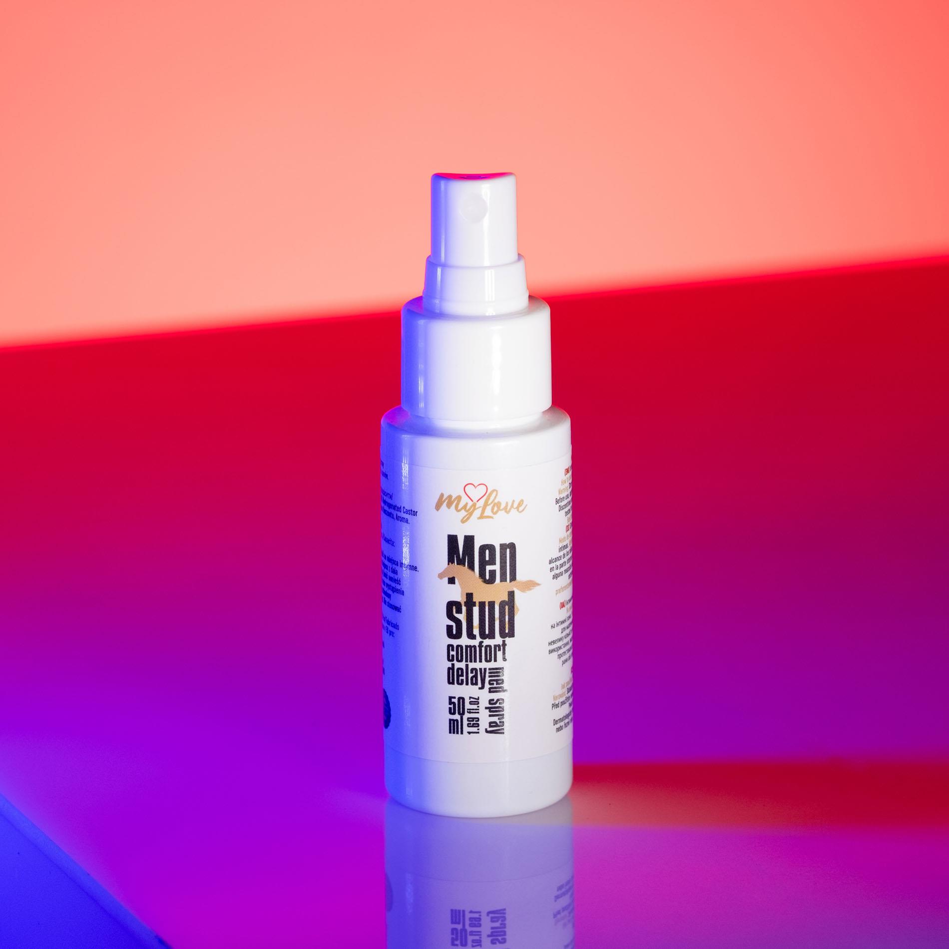 Spray opóźniający Men Stud Comfort – miętowy, chłodzący, 50 ml — zdjęcie 4