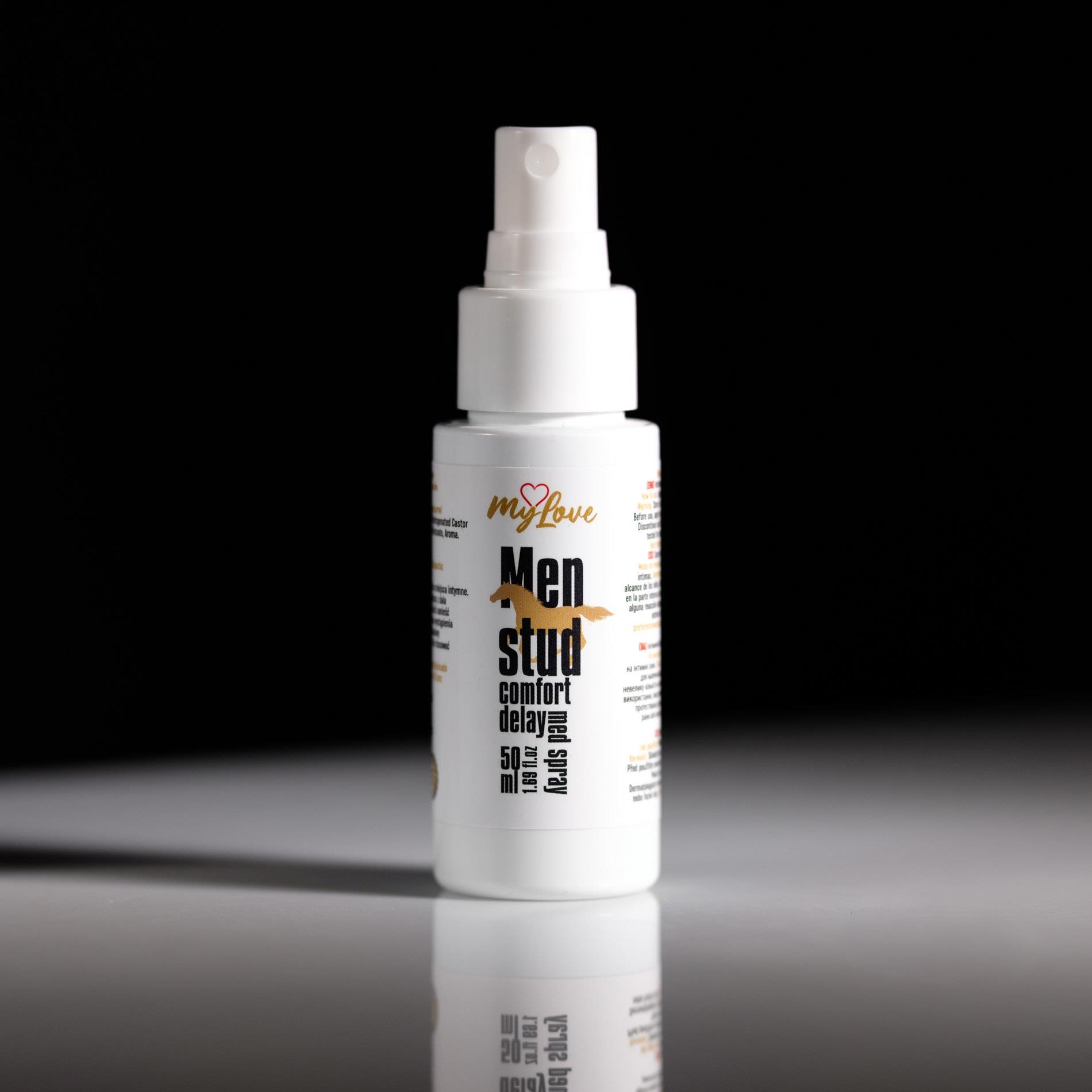 Spray opóźniający Men Stud Comfort – miętowy, chłodzący, 50 ml — zdjęcie 2