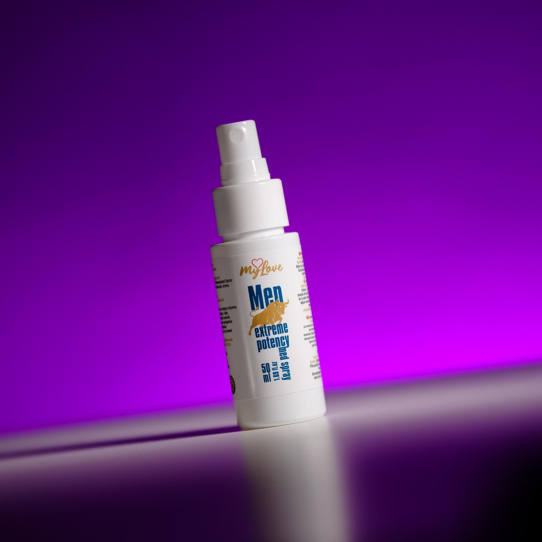 Żel intymny w sprayu dla mężczyzn – rozgrzewający, aromat kawy, 50 ml — zdjęcie 4
