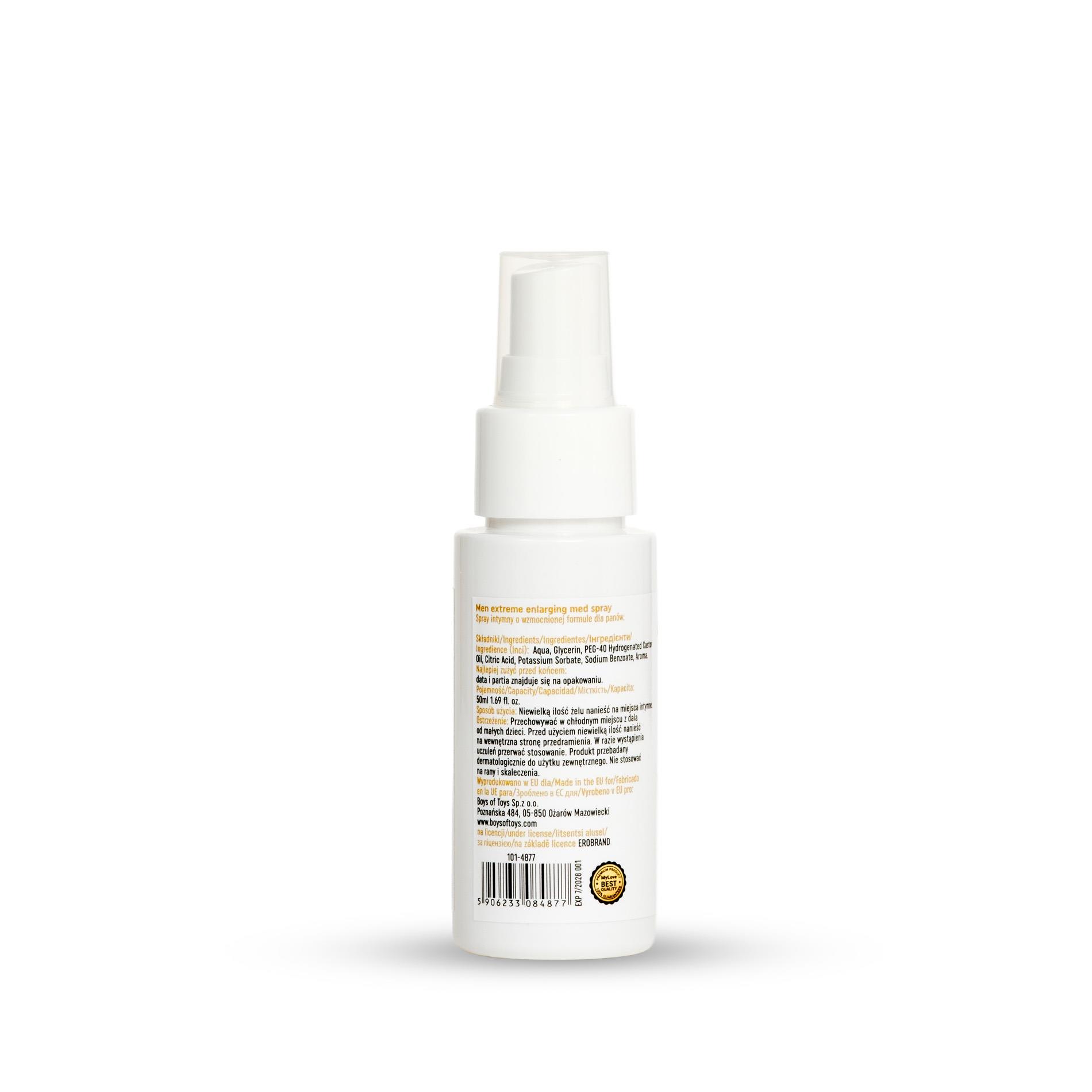 Spray intymny Man Extreme Enlarging – kokosowy aromat, 50 ml — zdjęcie 8
