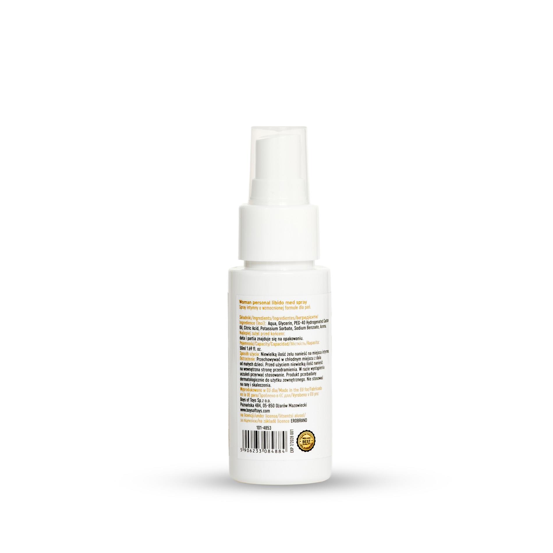 Spray intymny Woman Personal Libido - mango, 50 ml — zdjęcie 8