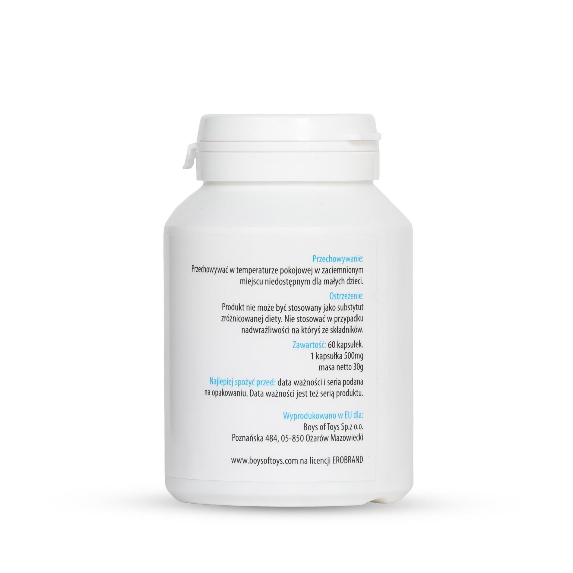 Suplement diety Ero Strong Potency - 60 kapsułek, tribulus i maca — zdjęcie 5