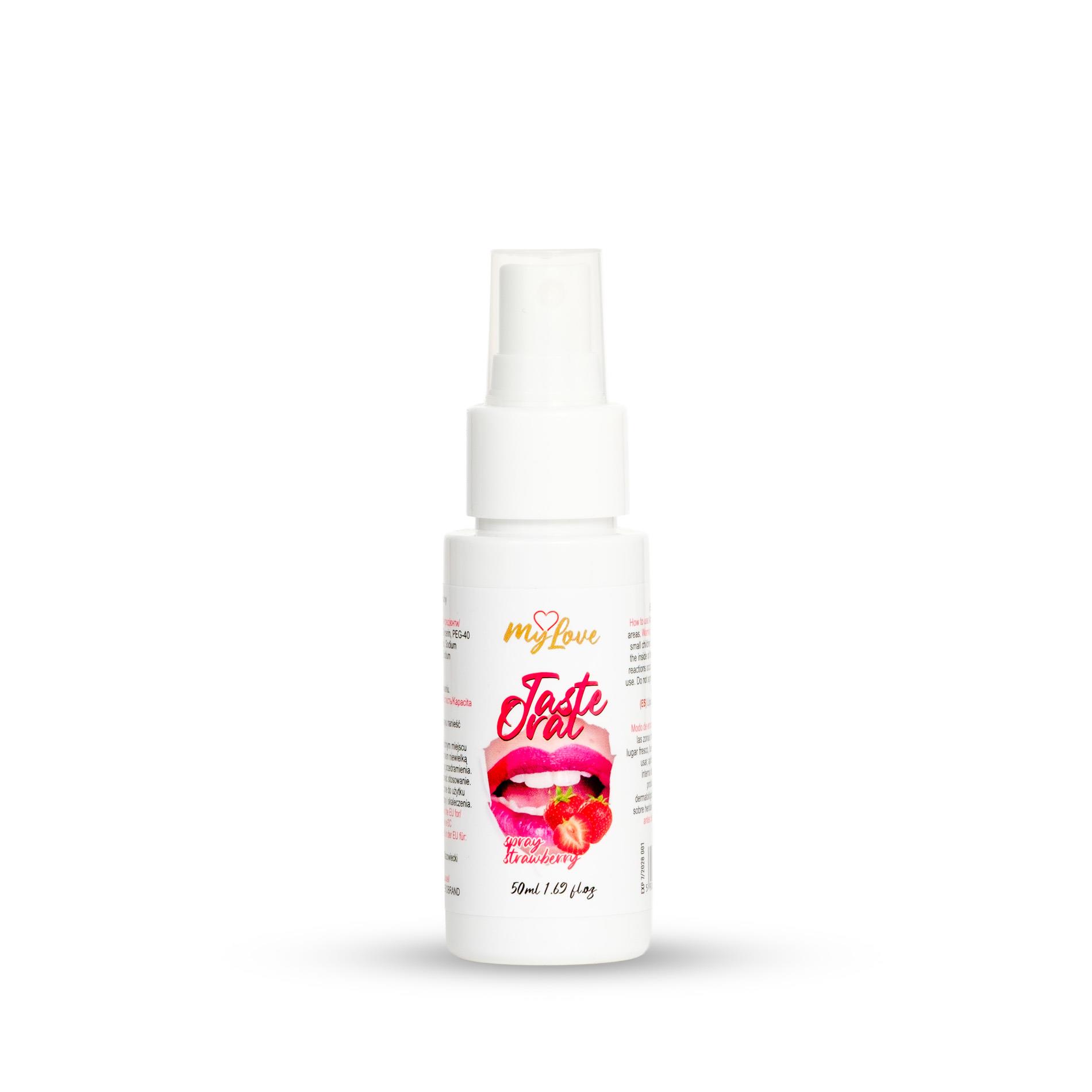 Spray do seksu oralnego Taste - truskawkowy smak — zdjęcie 1