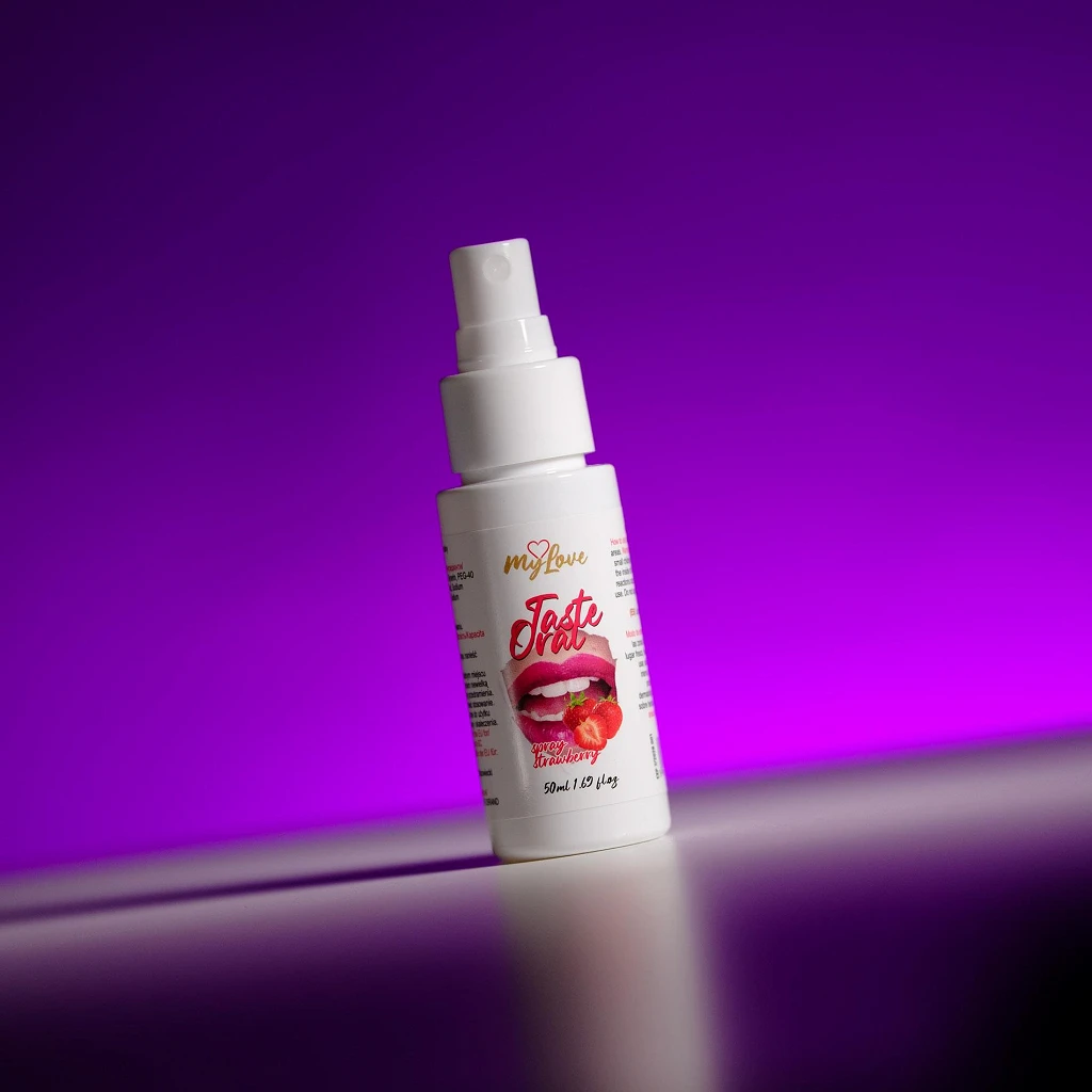 Spray do seksu oralnego Taste - truskawkowy smak — zdjęcie 2