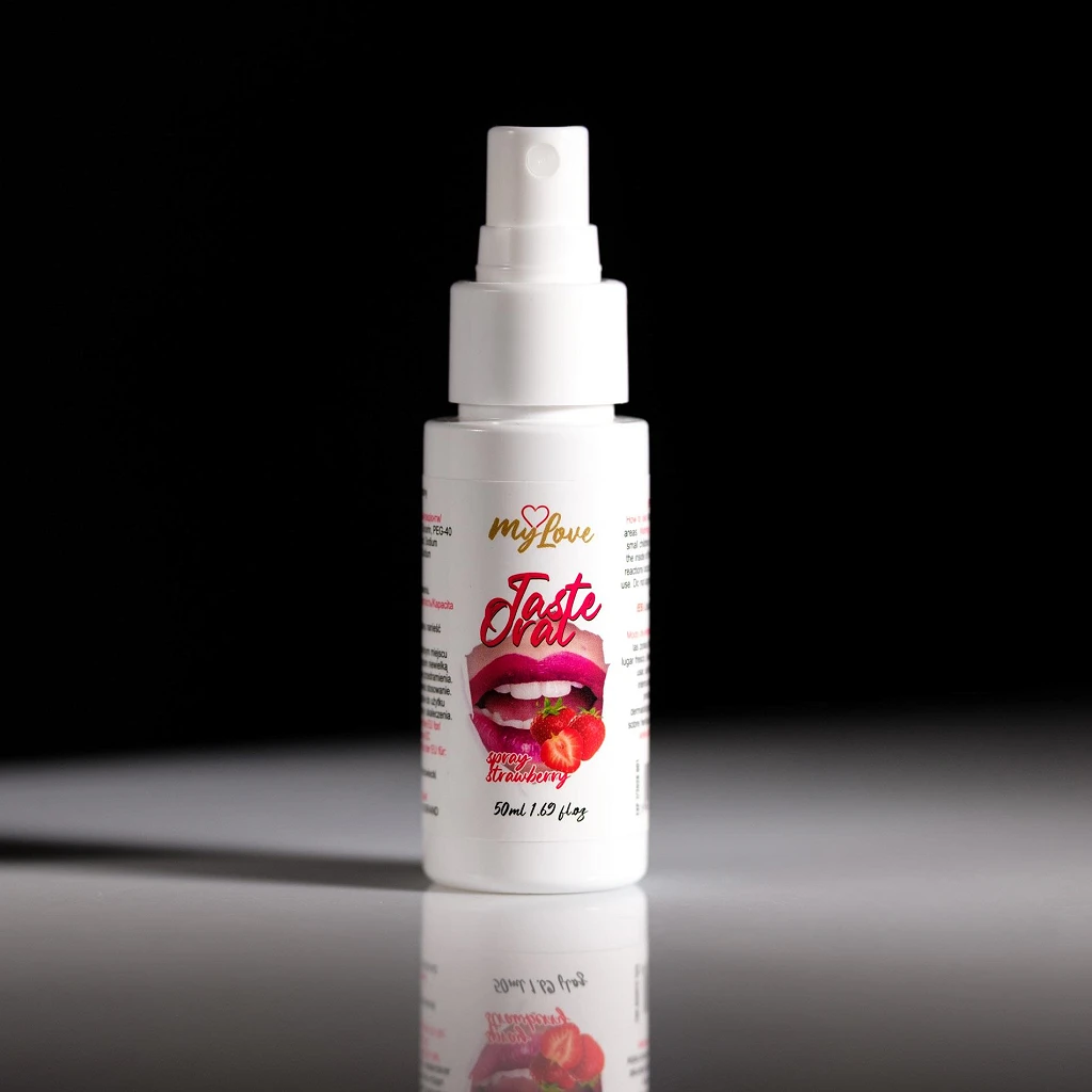 Spray do seksu oralnego Taste - truskawkowy smak — zdjęcie 4