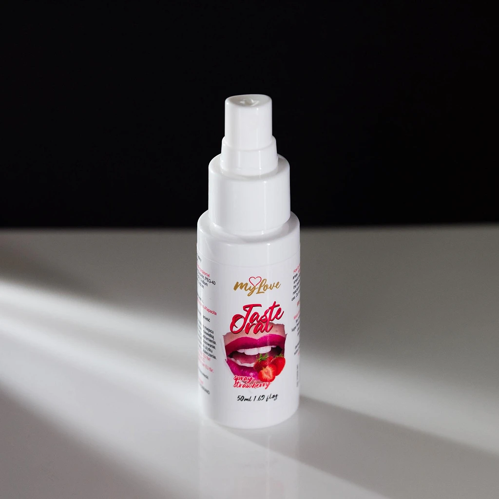 Spray do seksu oralnego Taste - truskawkowy smak — zdjęcie 6