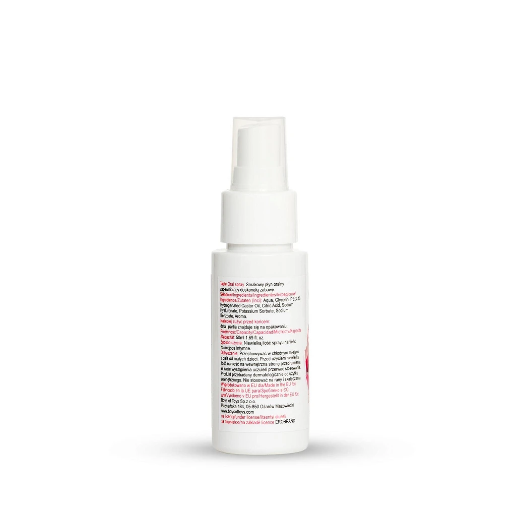Spray do seksu oralnego Taste - truskawkowy smak — zdjęcie 8