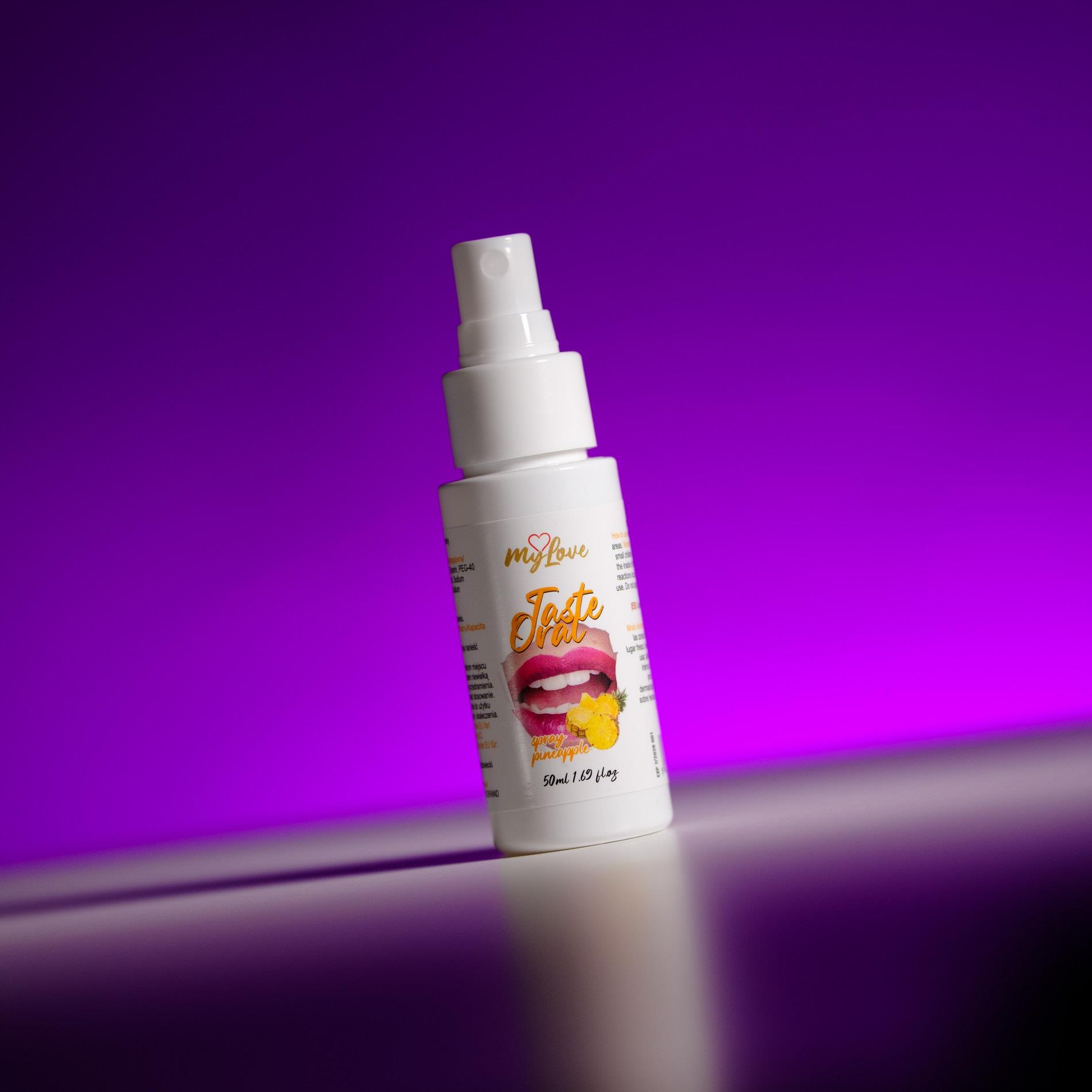 Spray do seksu oralnego Taste Oral - smak ananasa, 50 ml — zdjęcie 3