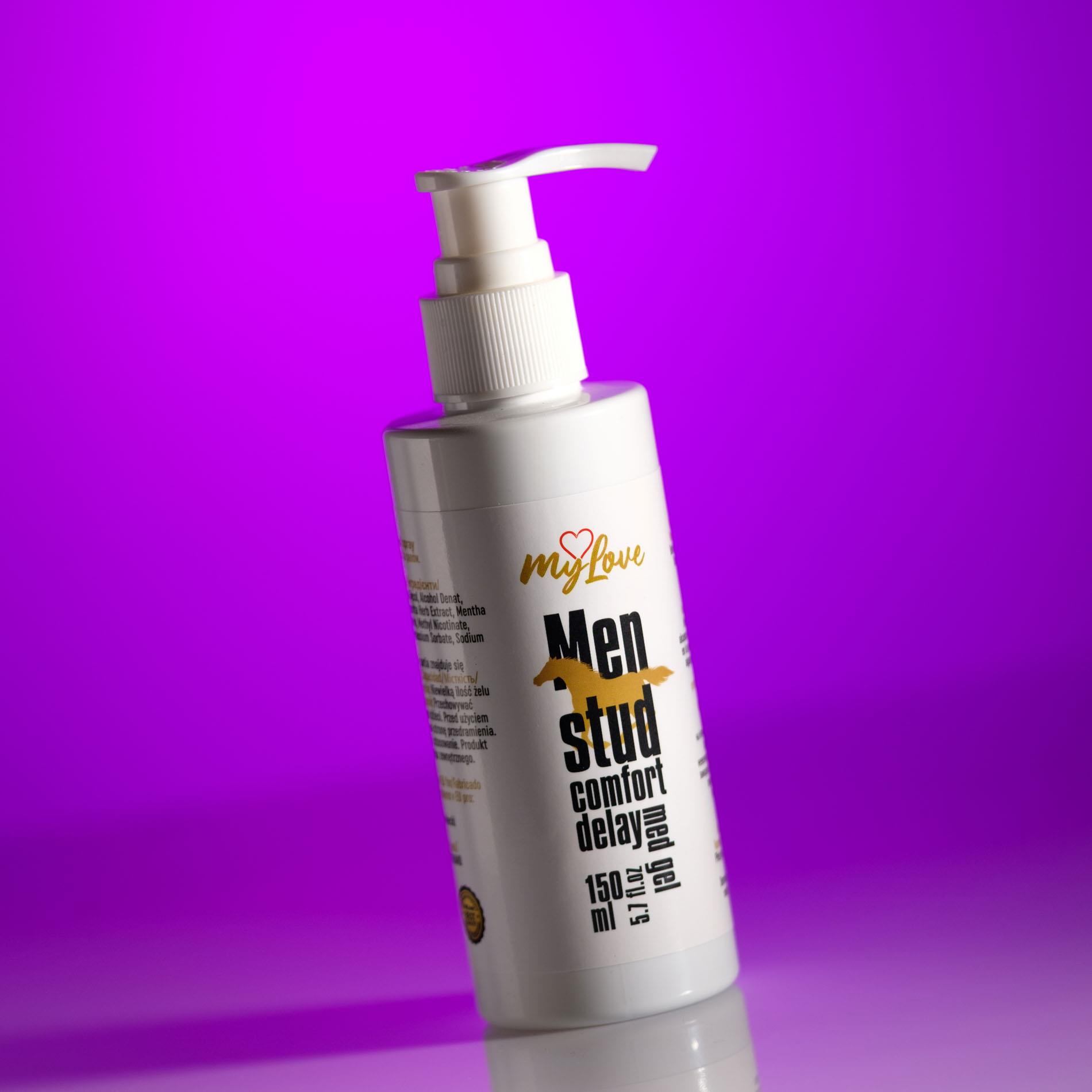Żel opóźniający Men Stud Comfort Delay - mentol, 150 ml — zdjęcie 2