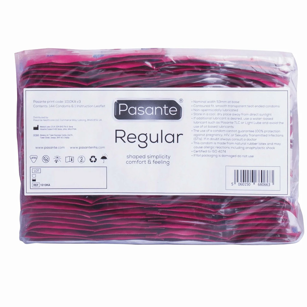 Prezerwatywy Regular - klasyczne, gładkie, 144 szt.