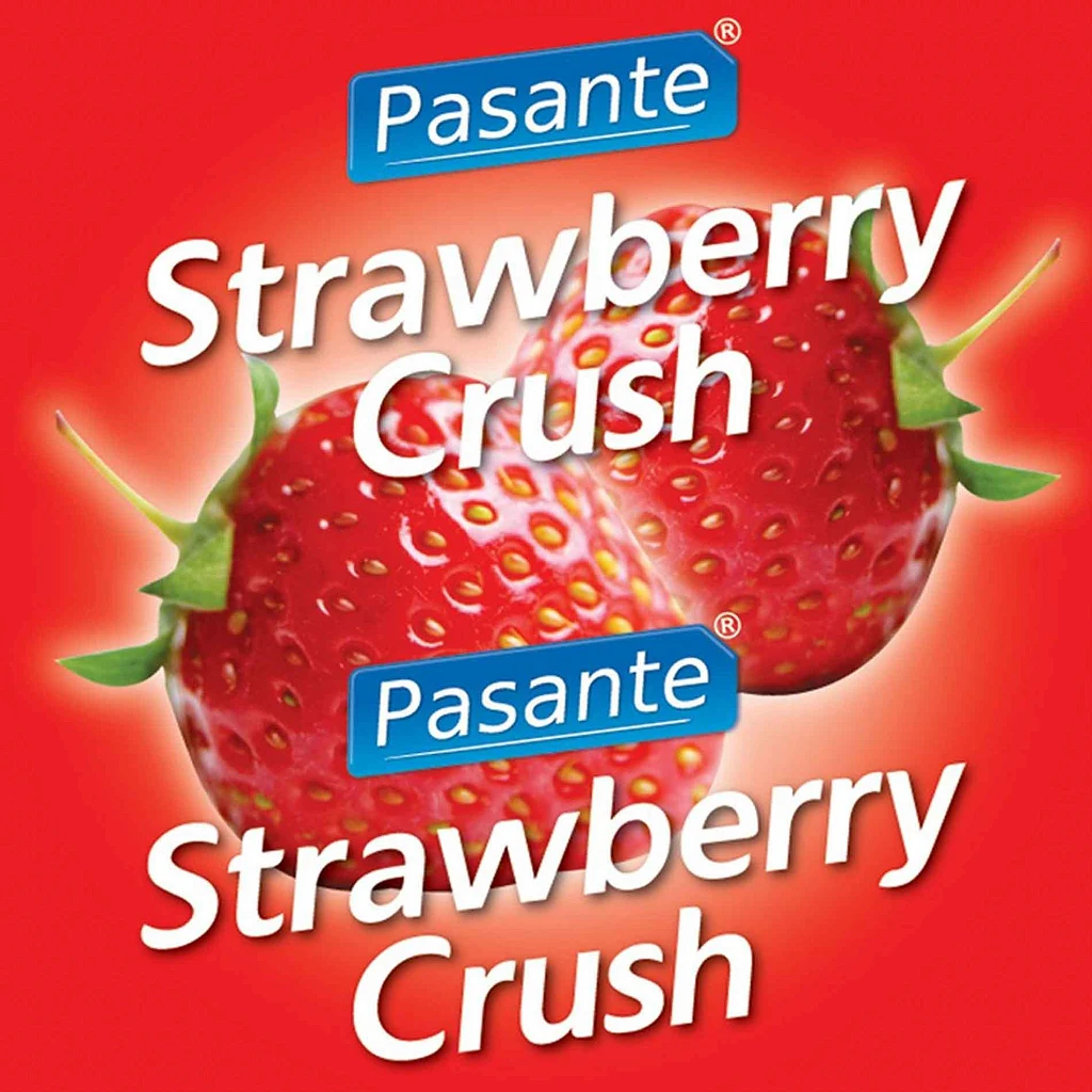 Prezerwatywy Strawberry Crush - truskawkowy smak — zdjęcie 2