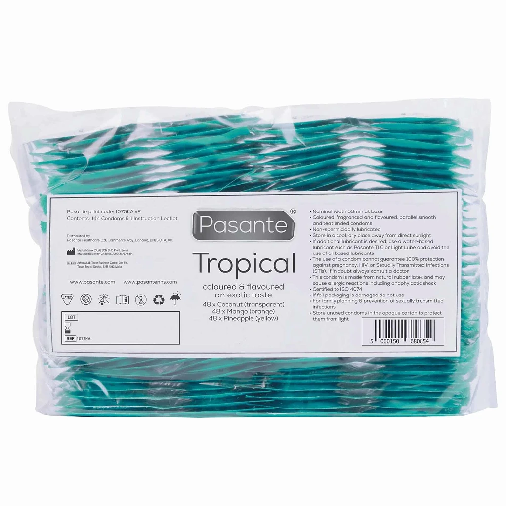 Prezerwatywy Tropical - zestaw 144 sztuk