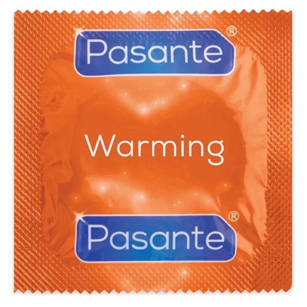 Prezerwatywy Warming - efekt rozgrzewający, żebrowane — zdjęcie 3