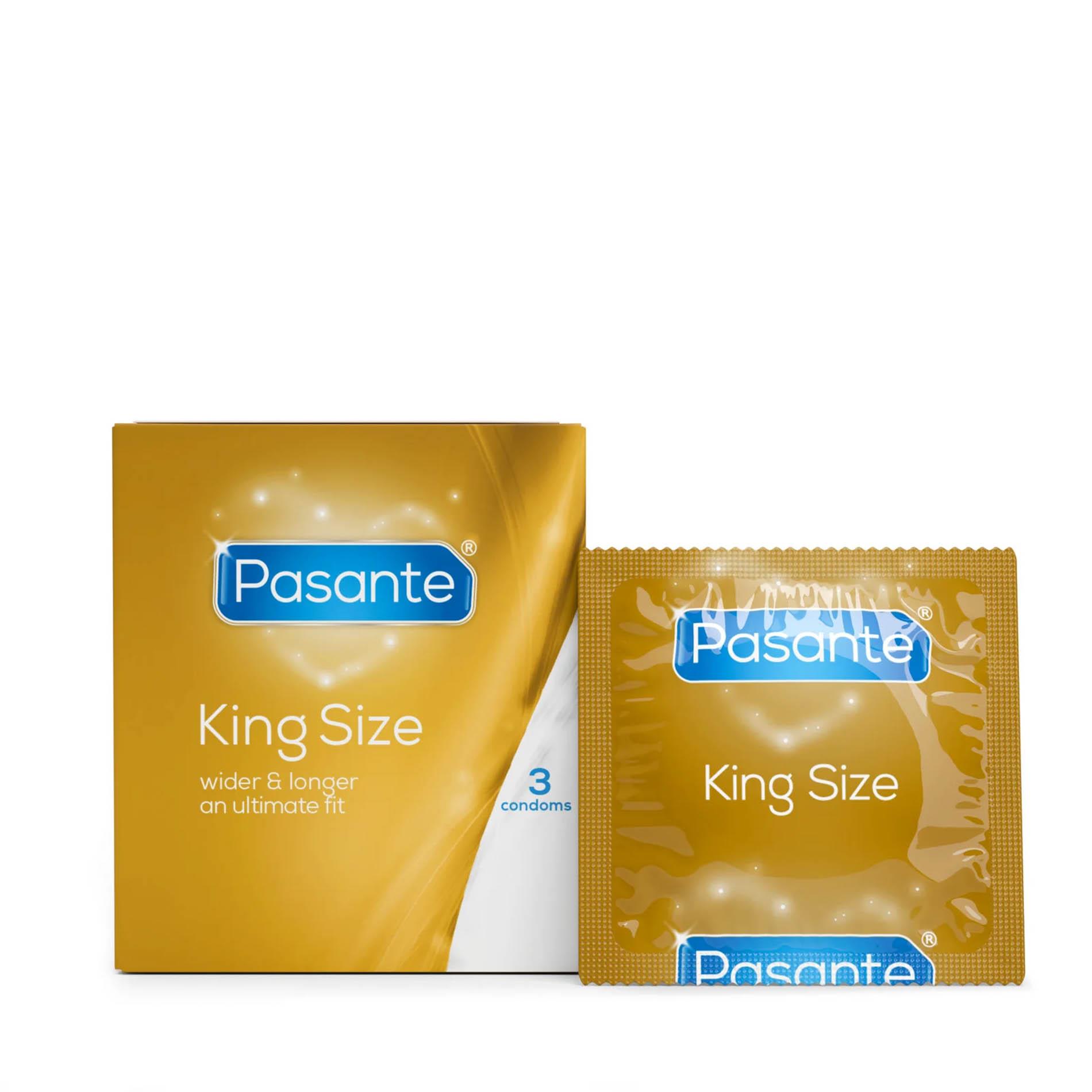 Prezerwatywy Pasante King Size - większy komfort, 3 szt. — zdjęcie 1