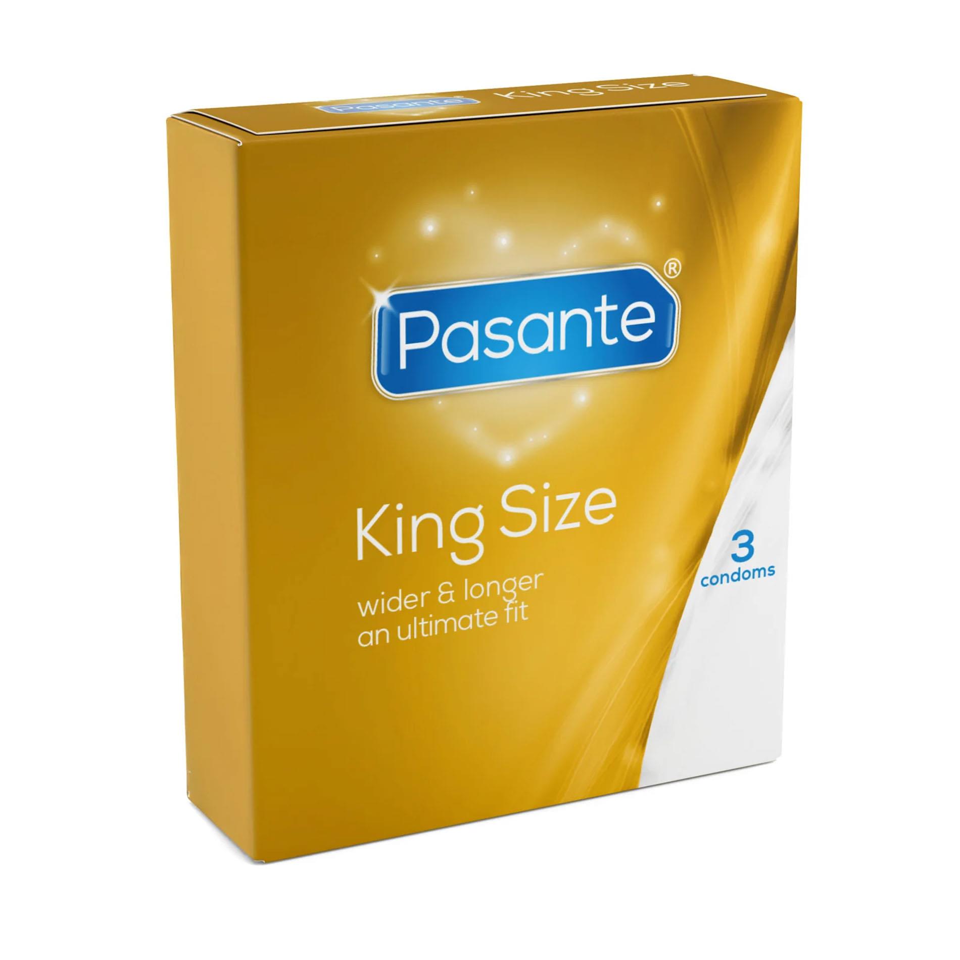 Prezerwatywy Pasante King Size - większy komfort, 3 szt. — zdjęcie 2