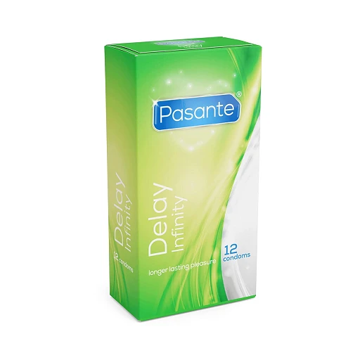 Prezerwatywy opóźniające Pasante Delay Infinity – lidokaina, 12 szt. — zdjęcie 3