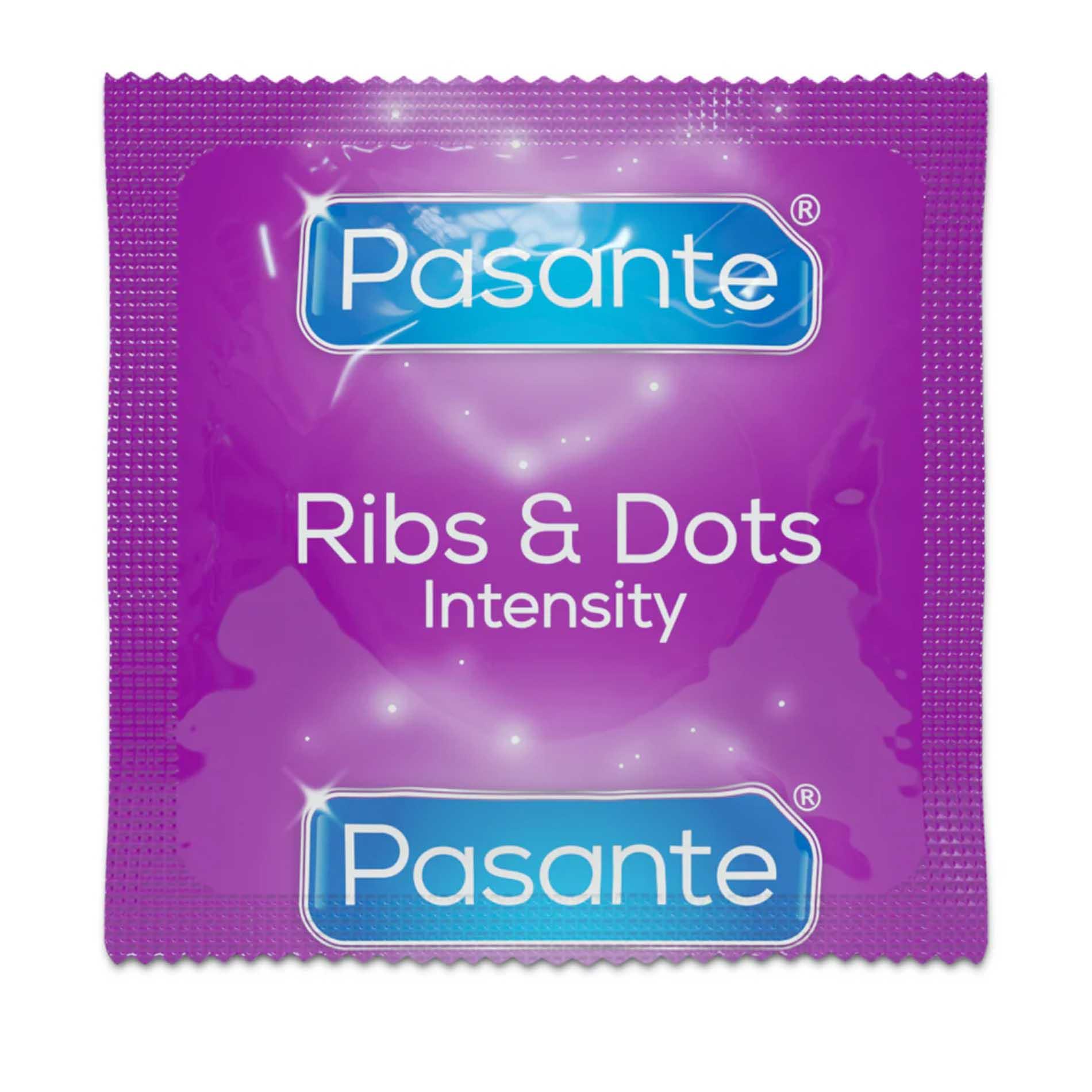 Prezerwatywy Ribs & Dots Intensity - prążki i wypustki — zdjęcie 3