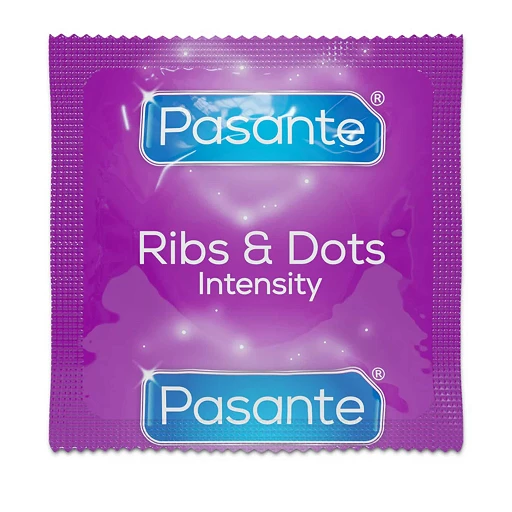 Prezerwatywy Ribs & Dots Intensity - prążki i wypustki — zdjęcie 3
