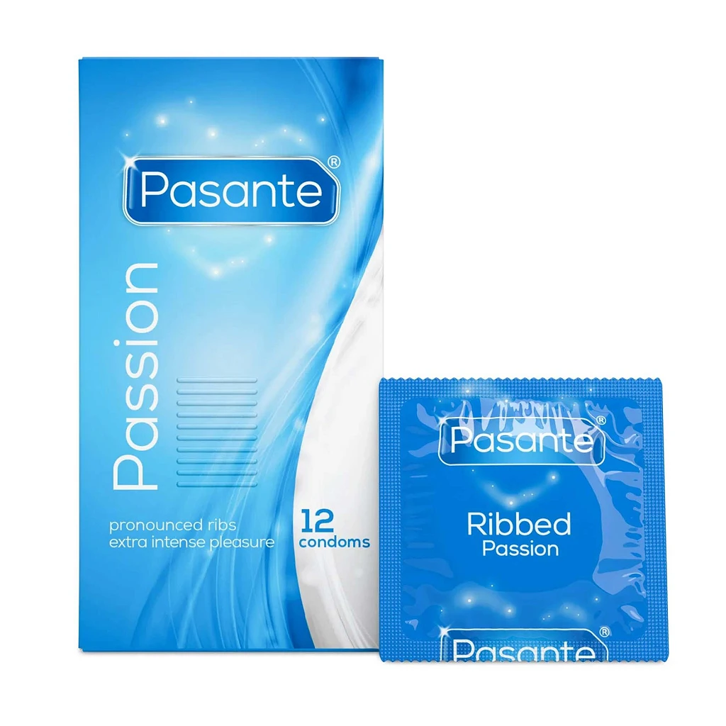 Prezerwatywy Ribbed Passion - prążkowane, 12 sztuk — zdjęcie 2