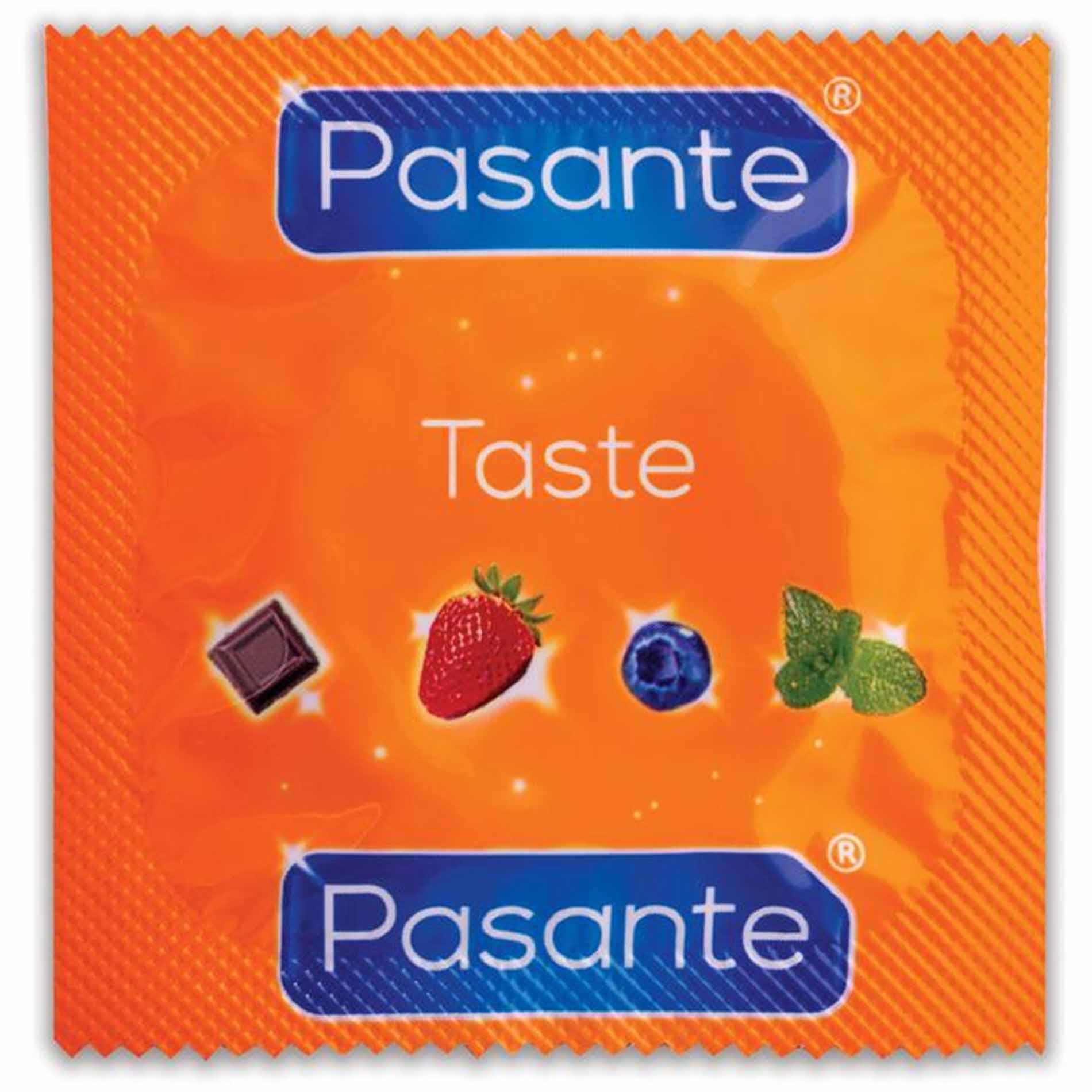 Prezerwatywy smakowe Taste – 12 sztuk, 53 mm — zdjęcie 2