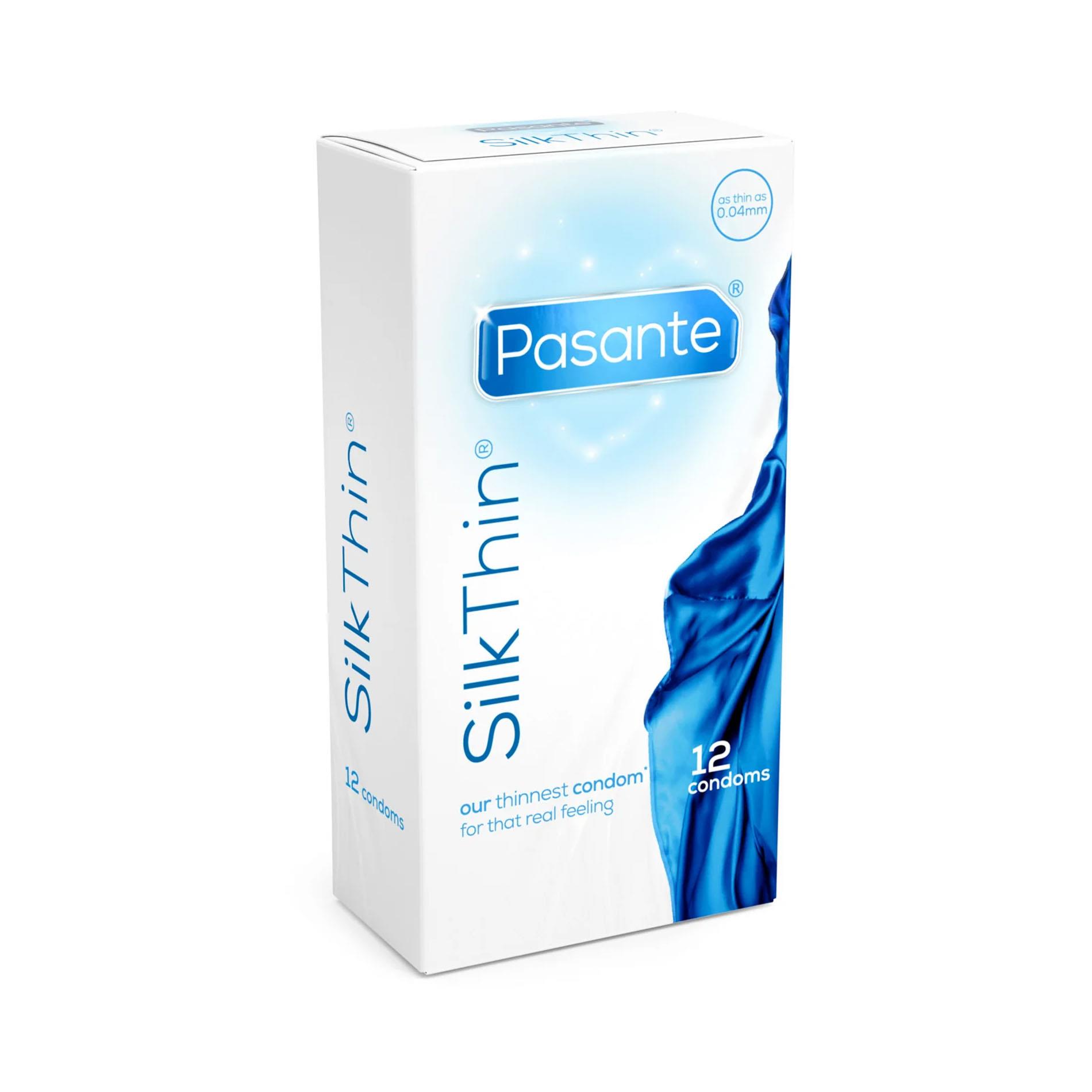 Prezerwatywy Pasante Silk Thin - ultracienkie 0,04 mm, 12 sztuk — zdjęcie 2