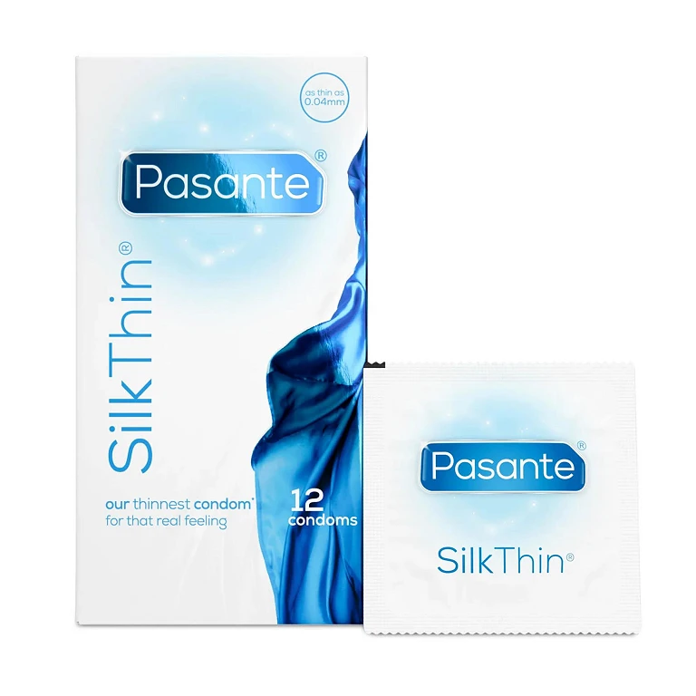 Prezerwatywy Pasante Silk Thin - ultracienkie 0,04 mm, 12 sztuk