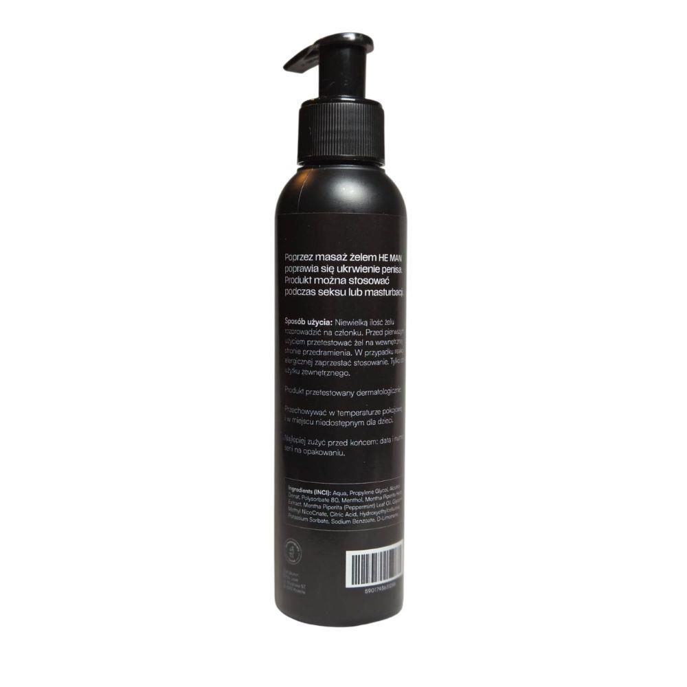 Żel intymny He Man - rozgrzewający, z mentolem, 150 ml — zdjęcie 4