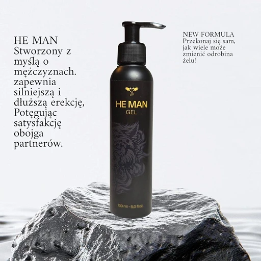 Żel intymny He Man - rozgrzewający, z mentolem, 150 ml — zdjęcie 3