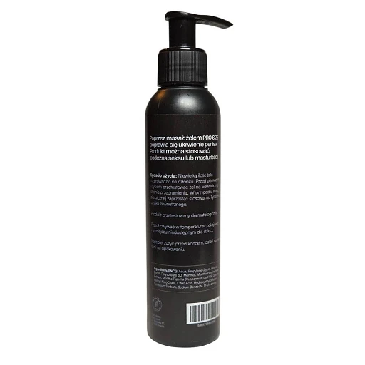 Żel intymny dla mężczyzn Pro Size - mentol i olejek miętowy, 150 ml — zdjęcie 3