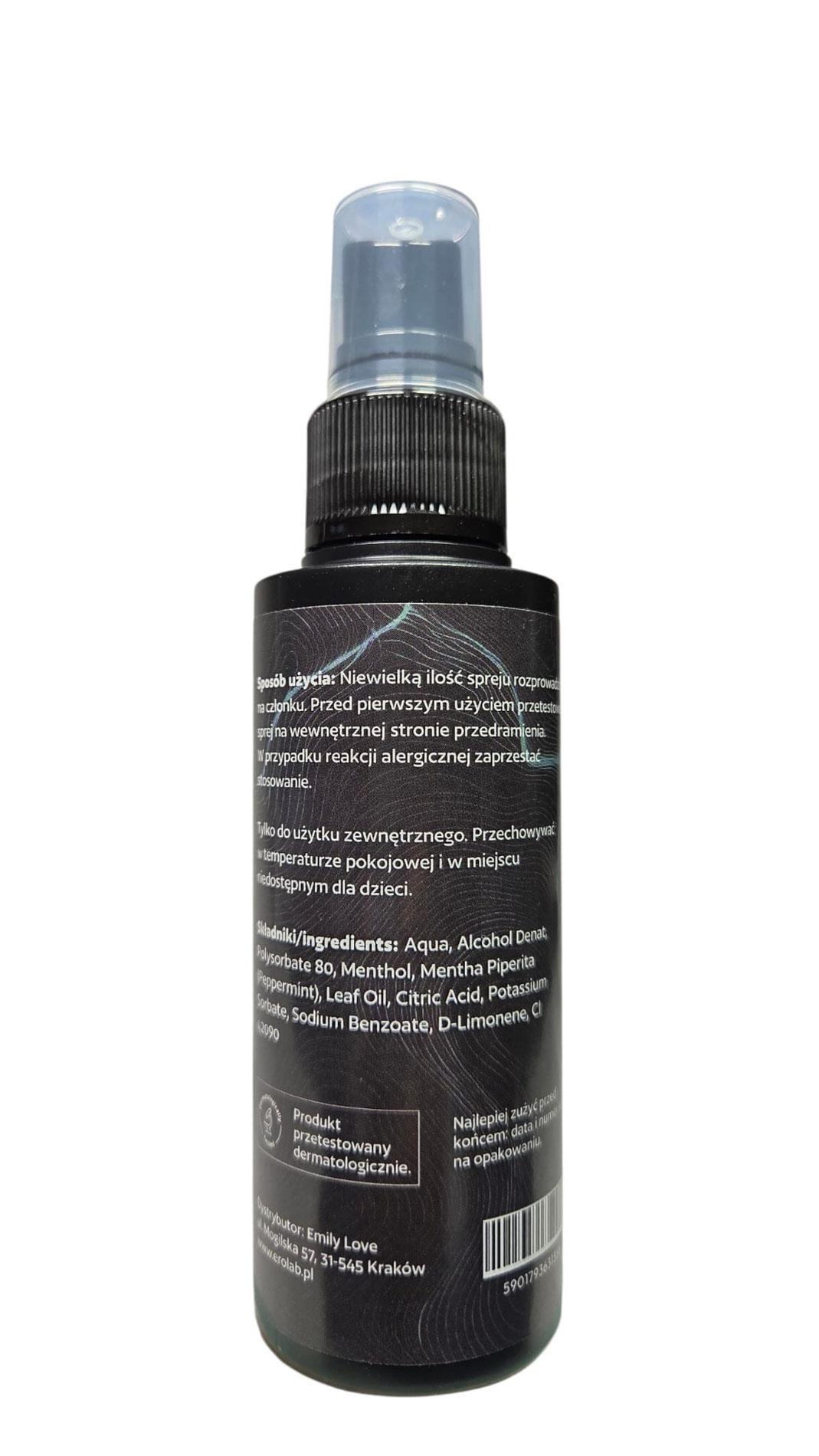 Spray opóźniający wytrysk Dream Control – mentol i mięta, 100 ml — zdjęcie 2