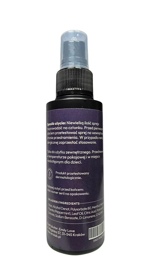 Spray opóźniający wytrysk Delay Control - mentol, 100 ml — zdjęcie 4