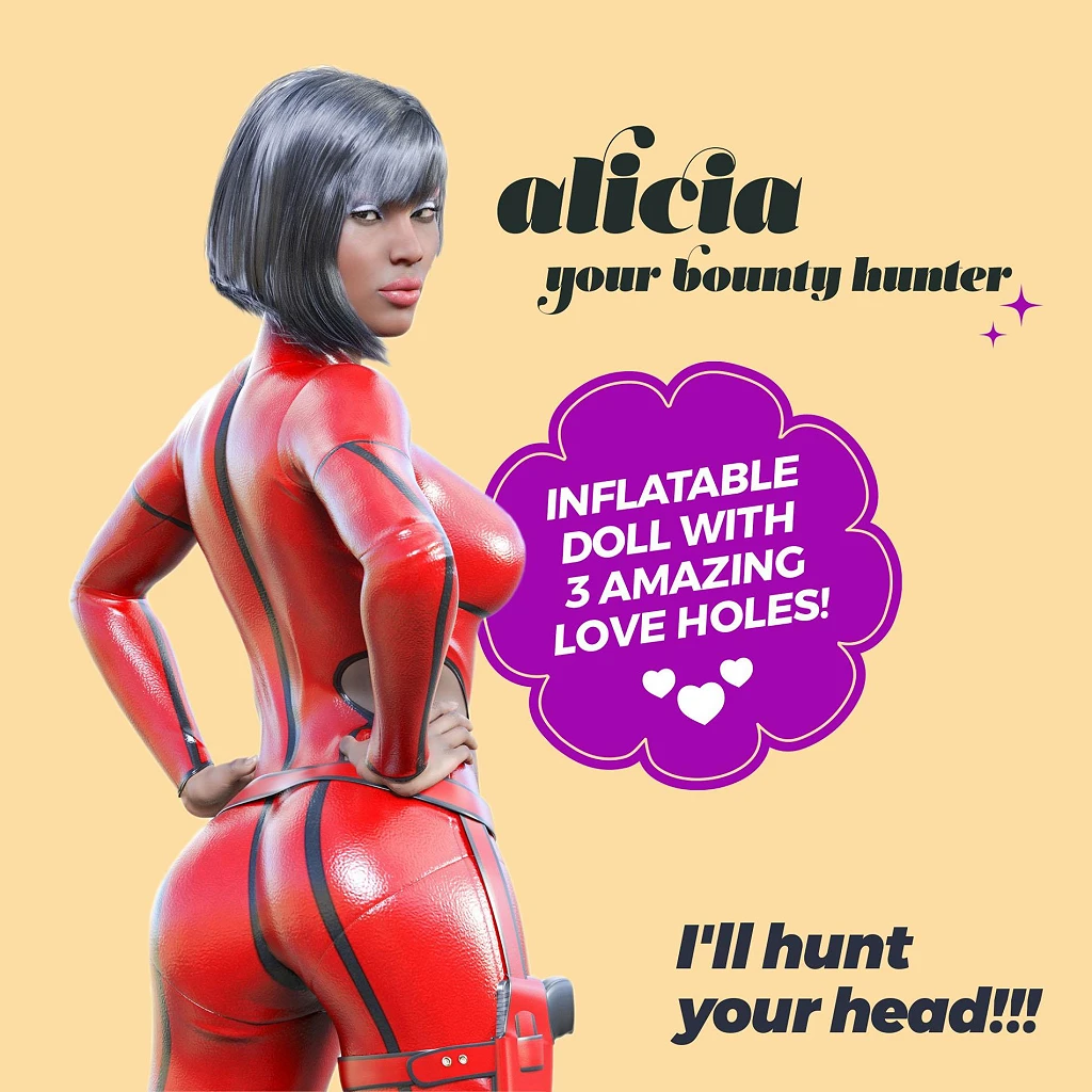 Lalka dmuchana Alicia - naturalnej wielkości — zdjęcie 2