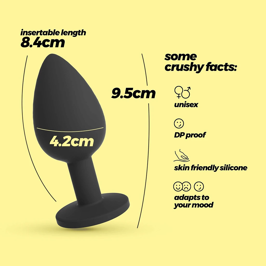 Korek analny Camileo Large z wymiennymi kryształkami – 9,5 cm — zdjęcie 8