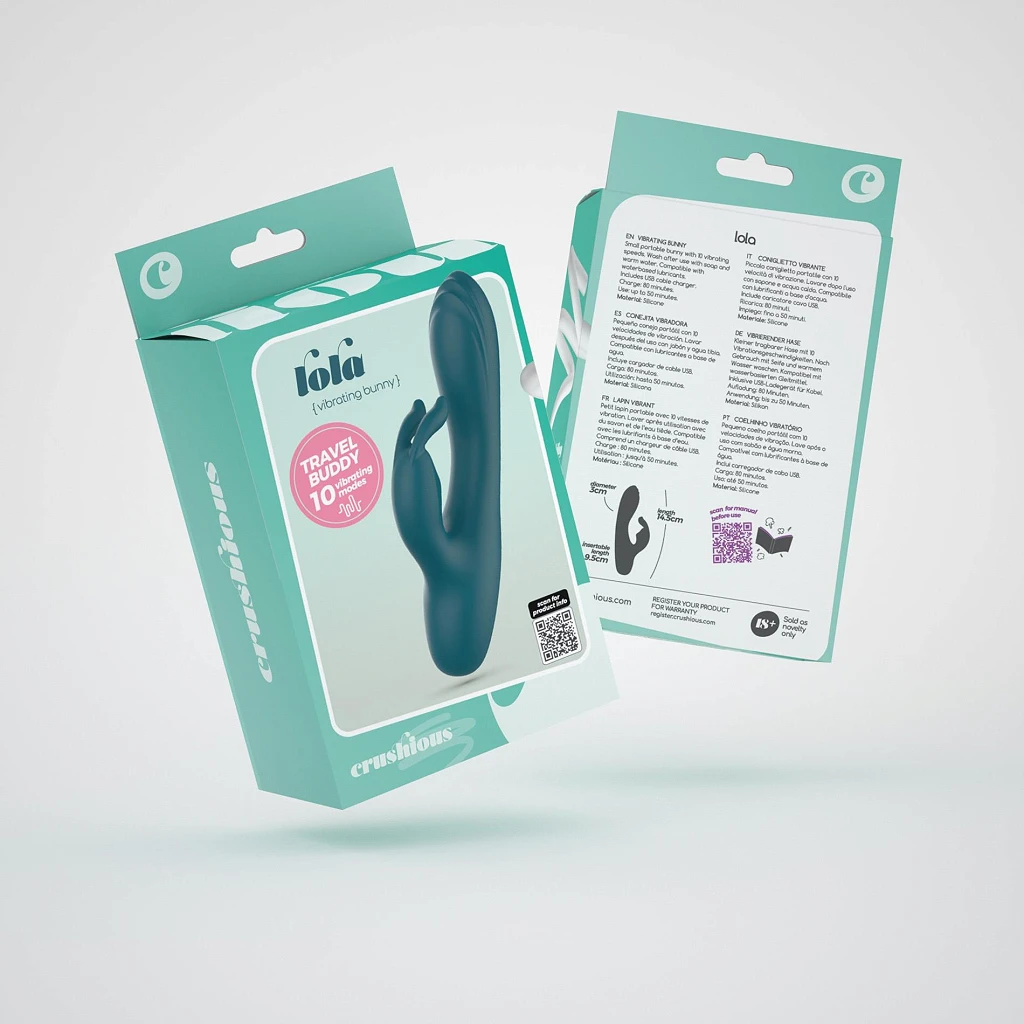 Mini wibrator króliczek Lola – 10 trybów, silikon — zdjęcie 7