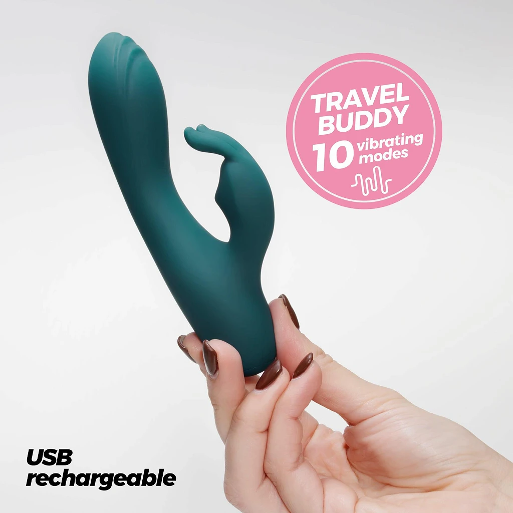 Mini wibrator króliczek Lola – 10 trybów, silikon — zdjęcie 8
