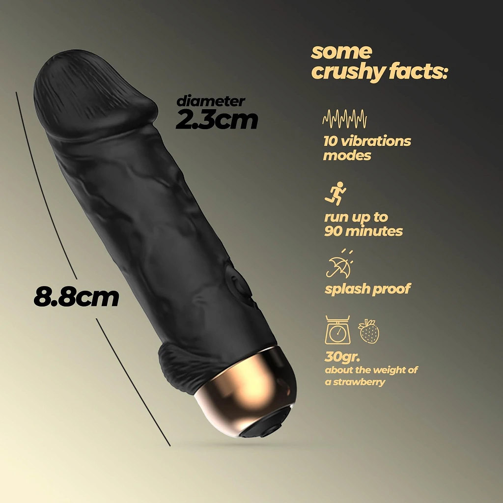 Miniwibrator Weenie – 10 trybów, silikon, 8,8 cm — zdjęcie 8