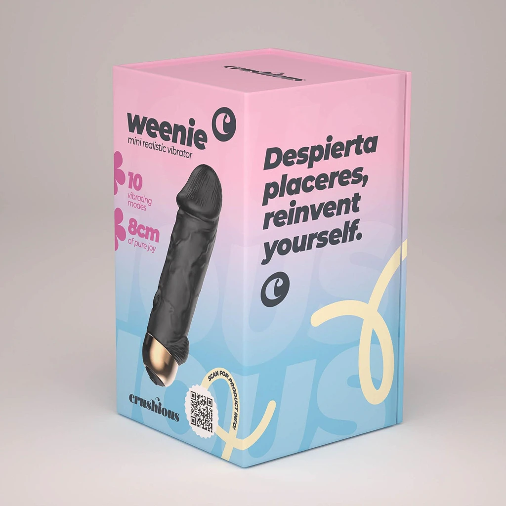 Miniwibrator Weenie – 10 trybów, silikon, 8,8 cm — zdjęcie 10